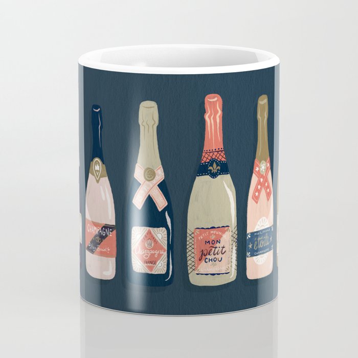 French Champagne Collection - Teal Coffee Mug Gallery Image 4