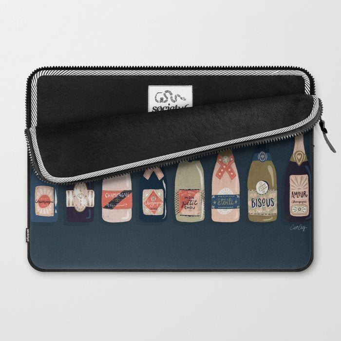 French Champagne Collection - Teal Laptop Sleeve Gallery Image 2