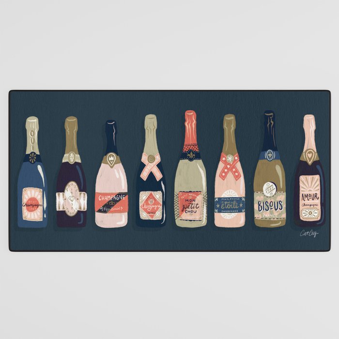 French Champagne Collection - Teal Desk Mat Gallery Image 3