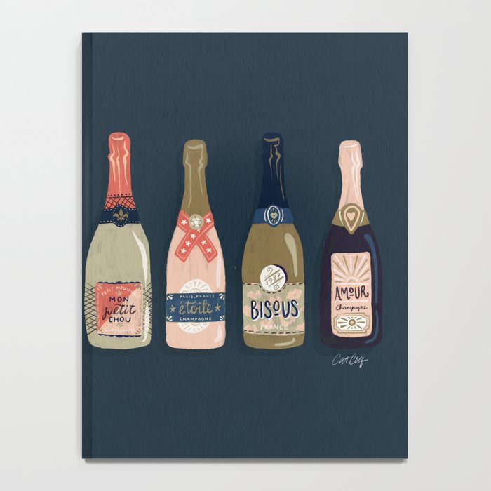 French Champagne Collection - Teal Notebook Gallery Image 4