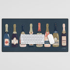 French Champagne Collection - Teal Desk Mat Gallery Image 1
