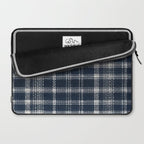 Cozy Blue Plaid  Laptop Sleeve Gallery Image 2