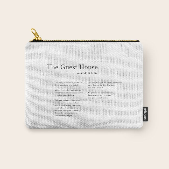 The Guest House by Rumi Carry All Pouch Gallery Image 1