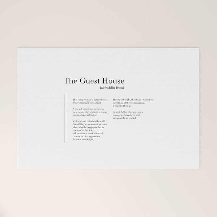 The Guest House by Rumi Welcome Mat Gallery Image 1