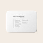 The Guest House by Rumi Bath Mat Gallery Image 1