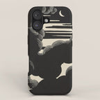 FeÌlix Vallotton Wolken, 1890 Midnight Moon Night Clouds iPhone Case Gallery Image 1