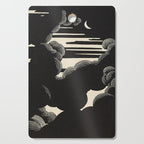 FeÌlix Vallotton Wolken, 1890 Midnight Moon Night Clouds Cutting Board Gallery Image 1