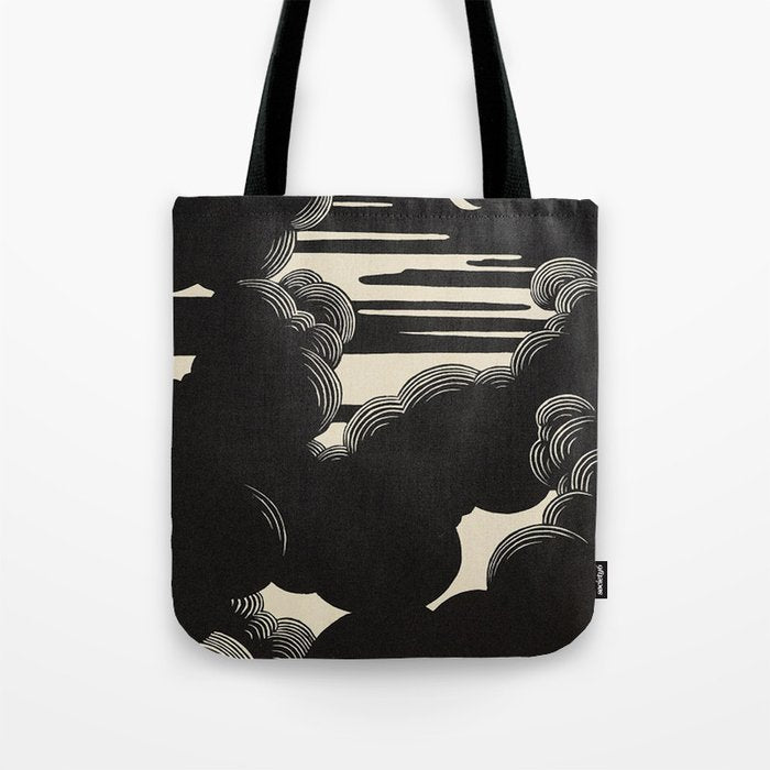 FeÌlix Vallotton Wolken, 1890 Midnight Moon Night Clouds Tote Bag Gallery Image 1