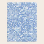 Coastal Daydreams Blue & White Ocean Collage Pattern Poster Gallery Image 4