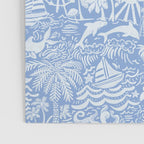 Coastal Daydreams Blue & White Ocean Collage Pattern Poster Gallery Image 3