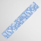 Coastal Daydreams Blue & White Ocean Collage Pattern Table Runner Gallery Image 3