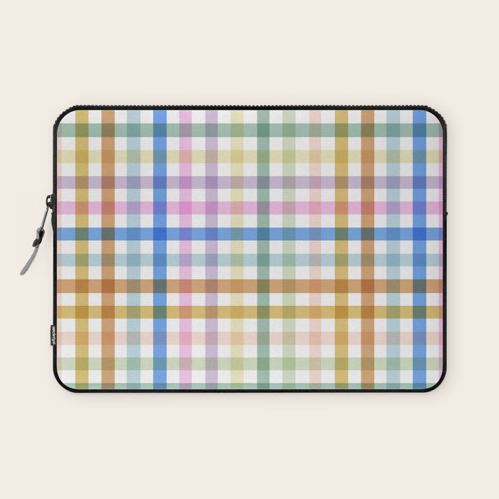 Rainbow Check Bliss Laptop Sleeve Gallery Image 1