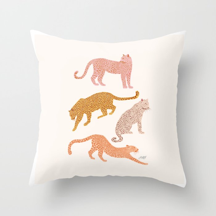 Leopards Throw Pillow Gallery Image 1
