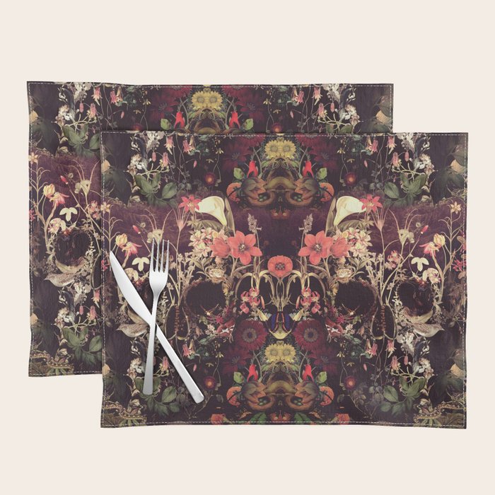 Bloom Skull Placemat Gallery Image 1