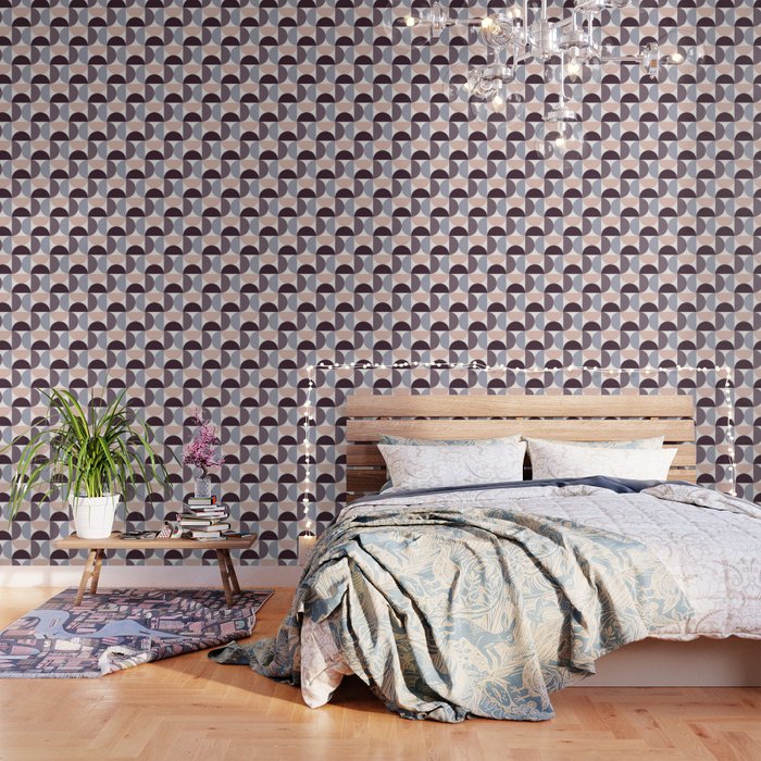 Bauhaus Mid Century Modern Geometric Pattern XIV Wallpaper Gallery Image 3