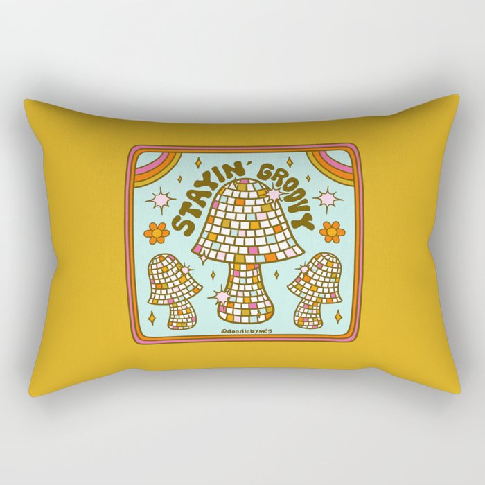 Stayin' Groovy Rectangular Pillow Gallery Image 1
