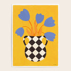 Tulips and vase of squares and diamonds Poster Gallery Image 4