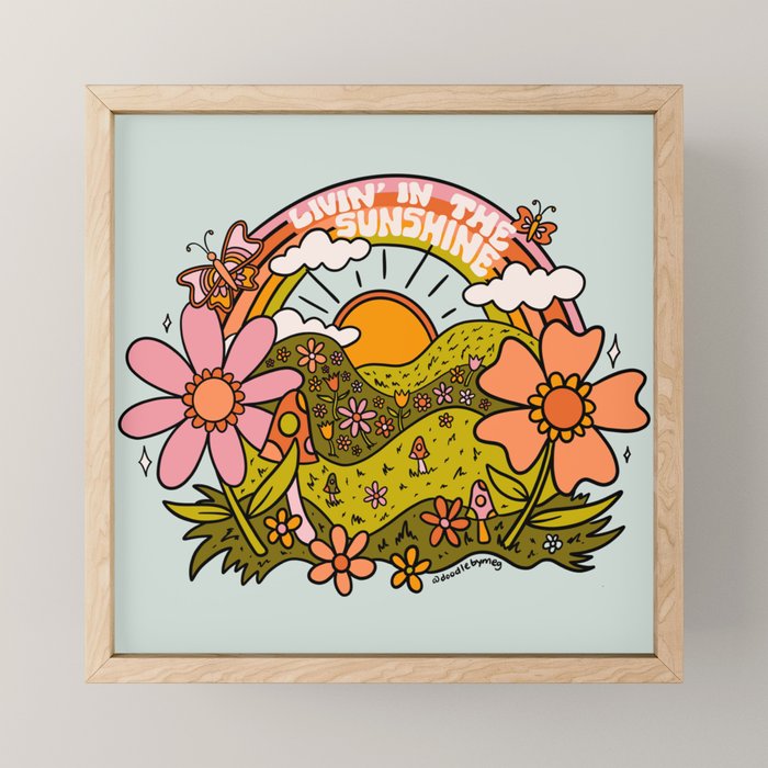 Livin' In the Sunshine Mini Art Print Gallery Image 1