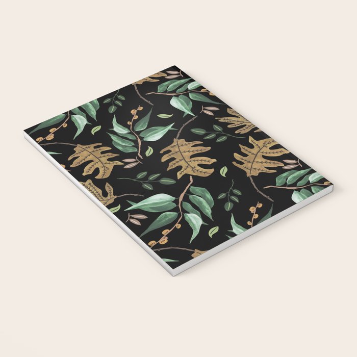 Fall of fall leaves dark Notebook Gallery Image 3