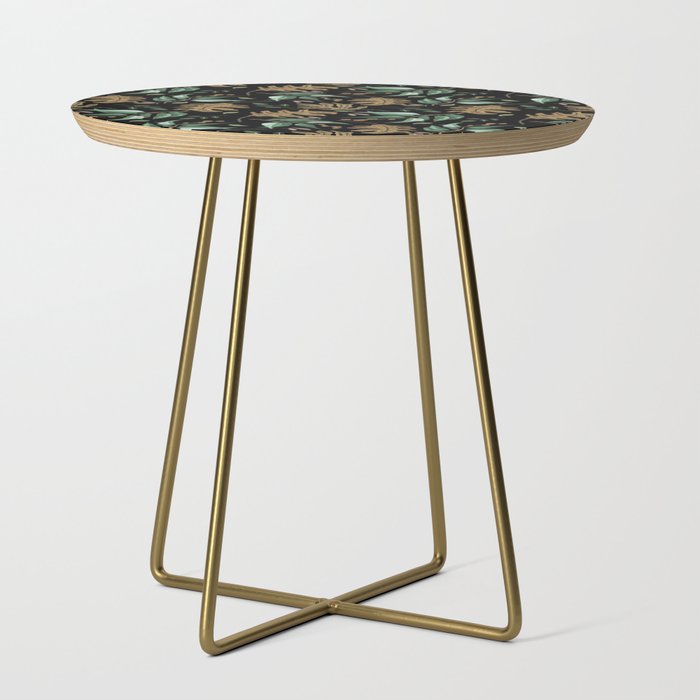 Fall of fall leaves dark Side Table Gallery Image 1