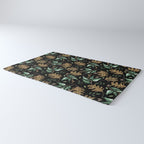 Fall of fall leaves dark Rug Gallery Image 3