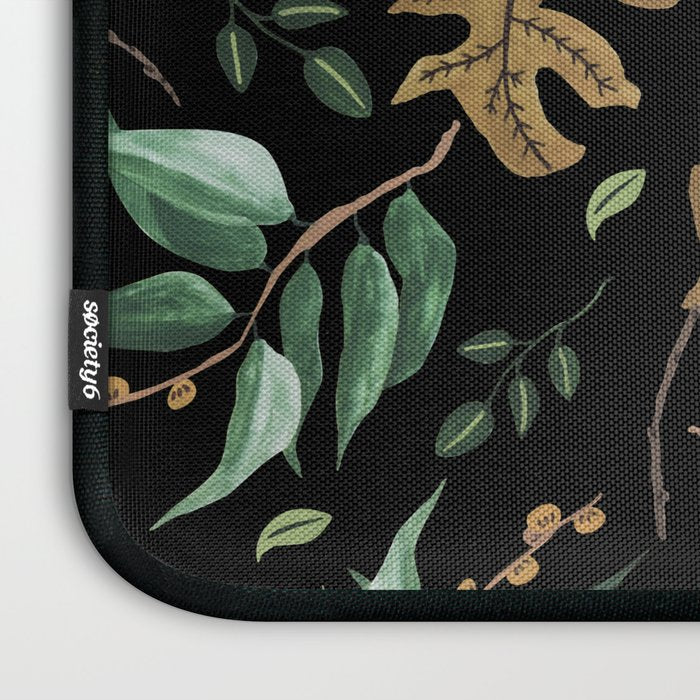 Fall of fall leaves dark Laptop Sleeve Gallery Image 3
