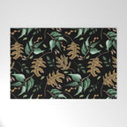 Fall of fall leaves dark Welcome Mat Gallery Image 1