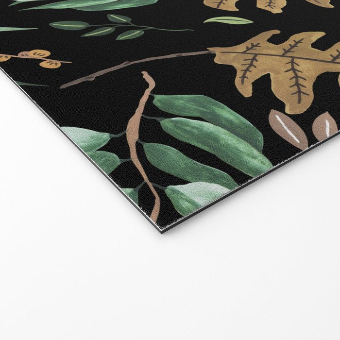 Fall of fall leaves dark Welcome Mat Gallery Image 2