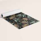 Fall of fall leaves dark Yoga Mat Gallery Image 2
