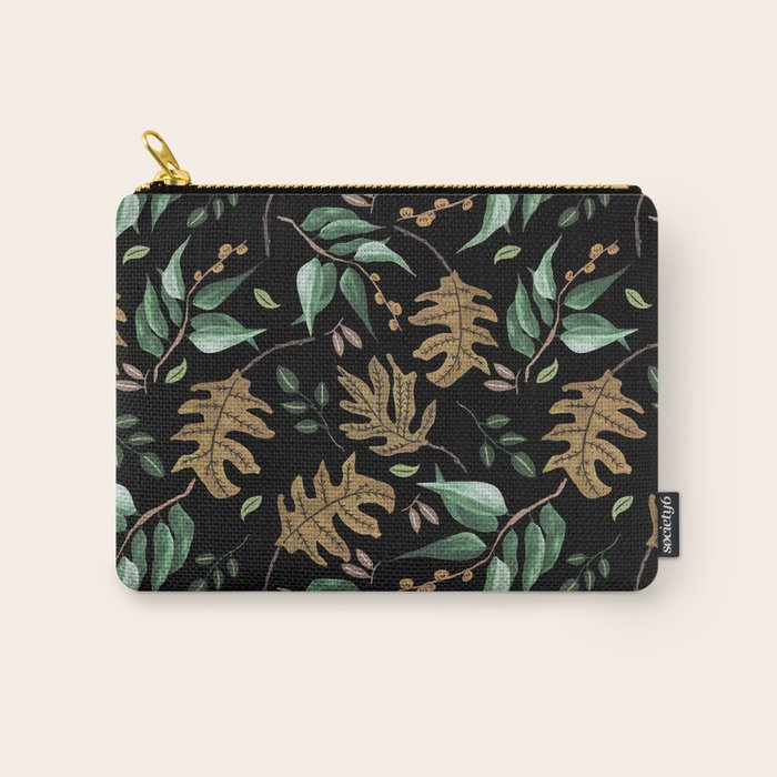 Fall of fall leaves dark Carry All Pouch Gallery Image 1