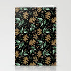 Fall of fall leaves dark Stationery Card Gallery Image 2