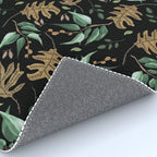 Fall of fall leaves dark Rug Gallery Image 4