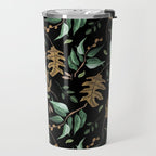 Fall of fall leaves dark Travel Mug Gallery Image 2