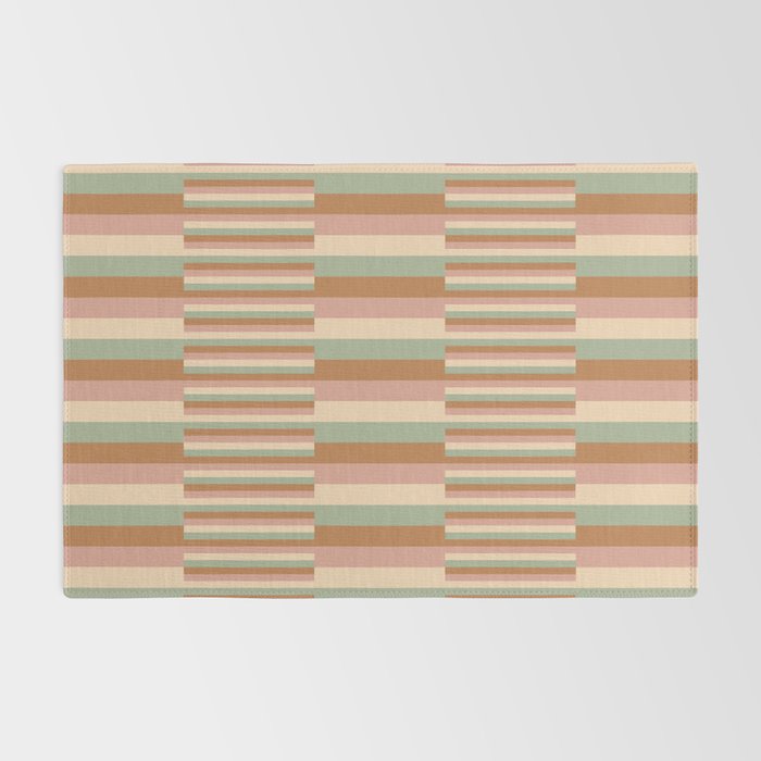 Mixed Stripes Pattern XIX Boho Summer Rug Gallery Image 2