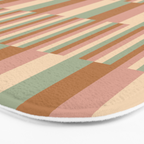 Mixed Stripes Pattern XIX Boho Summer Bath Mat Gallery Image 3