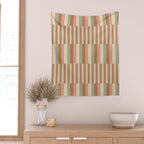 Mixed Stripes Pattern XIX Boho Summer Wall Tapestry Gallery Image 2