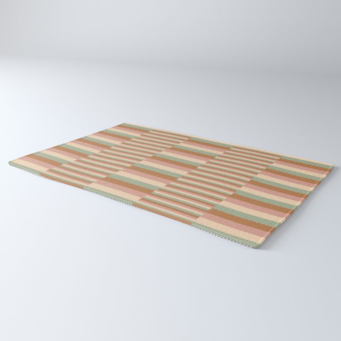 Mixed Stripes Pattern XIX Boho Summer Rug Gallery Image 3