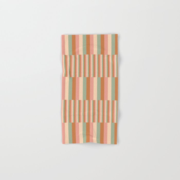 Mixed Stripes Pattern XIX Boho Summer Bath Towel Gallery Image 1