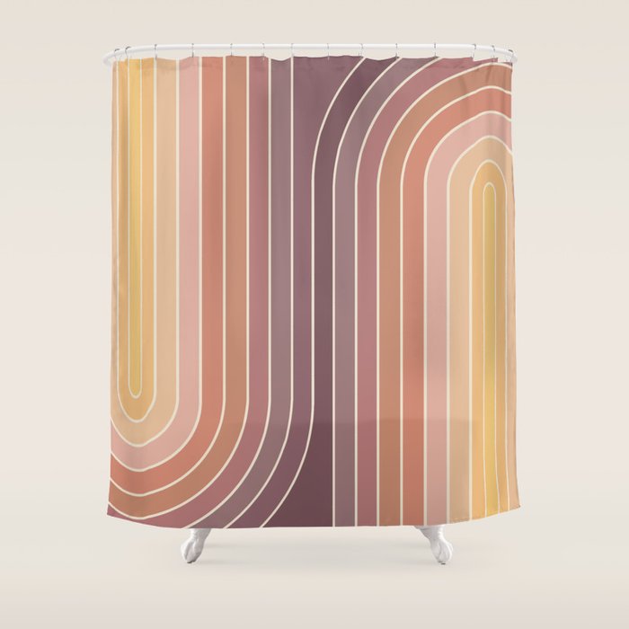 Gradient Curvature I Shower Curtain Gallery Image 1