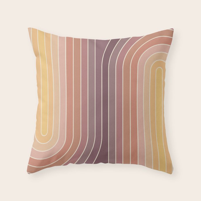 Gradient Curvature I Throw Pillow Gallery Image 6