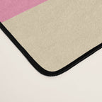 Retro Groove Abstract Pattern in Pink Cream Desk Mat Gallery Image 4