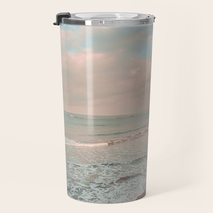 Santa Monica Beach - Coastal Landscape Photography, California Travel Mug Gallery Image 3