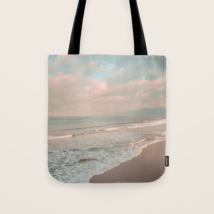 Santa Monica Beach - Coastal Landscape Photography, California Tote Bag Gallery Image 1