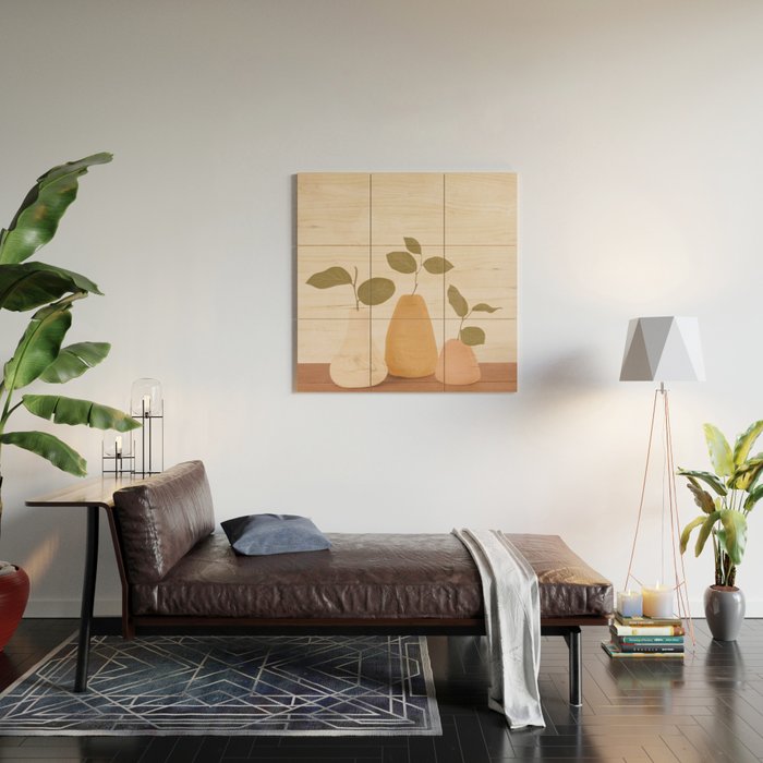 Three Little Branches Wood Wall Art Gallery Image 2