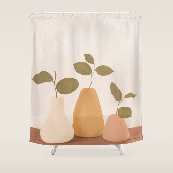 Three Little Branches Shower Curtain Gallery Image 1