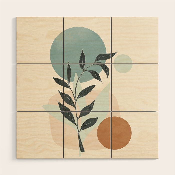 Azzurro Shapes No 53 Wood Wall Art Gallery Image 1