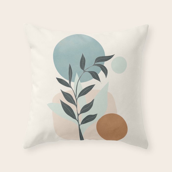 Azzurro Shapes No 53 Throw Pillow Gallery Image 6