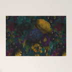 Before Midnight Blue Hour Vintage Flowers Garden Welcome Mat Gallery Image 1
