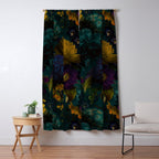 Before Midnight Blue Hour Vintage Flowers Garden Window Curtain Gallery Image 5