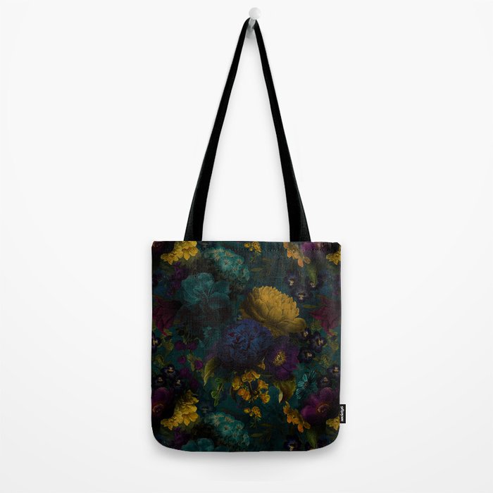 Before Midnight Blue Hour Vintage Flowers Garden Tote Bag Gallery Image 2